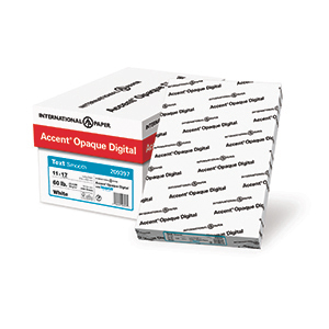 Accent Opaque Digital Text Cartons with ImageLok® - Sheets