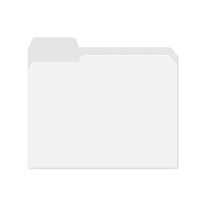 30%R Watershed Cutless File Folder - White